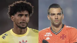 Hugo Souza vs Léo Jardim será um dos duelos mais quentes da final. Fotos: Thiago Ribeiro/AGIF