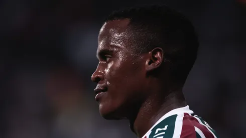 John Arias jogador do Fluminense durante partida contra o Corinthians no estadio Arena Corinthians pelo campeonato Copa do Brasil 2022. Foto: Ettore Chiereguini/AGIF