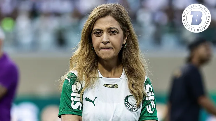 Leila Pereira presidente do Palmeiras durante partida na Arena Barueri