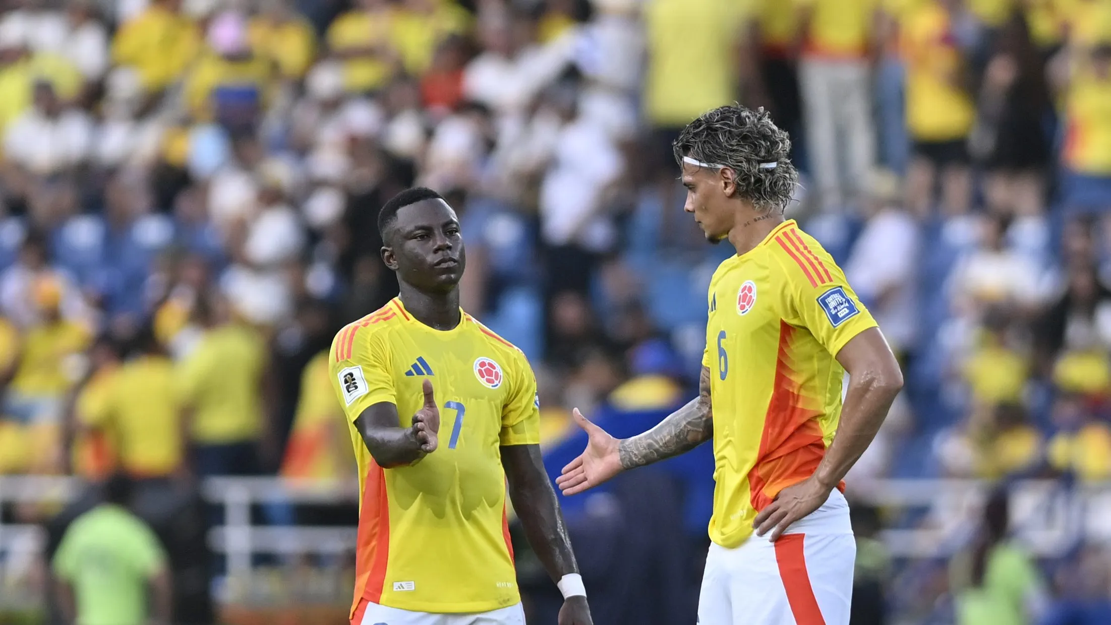 Gabriel Aponte/Getty Images – Hinestroza, da Seleção da Colômbia, é avaliado em 4,8 milhões de euros (R$ 31 milhões, segundo o Transfermarkt.