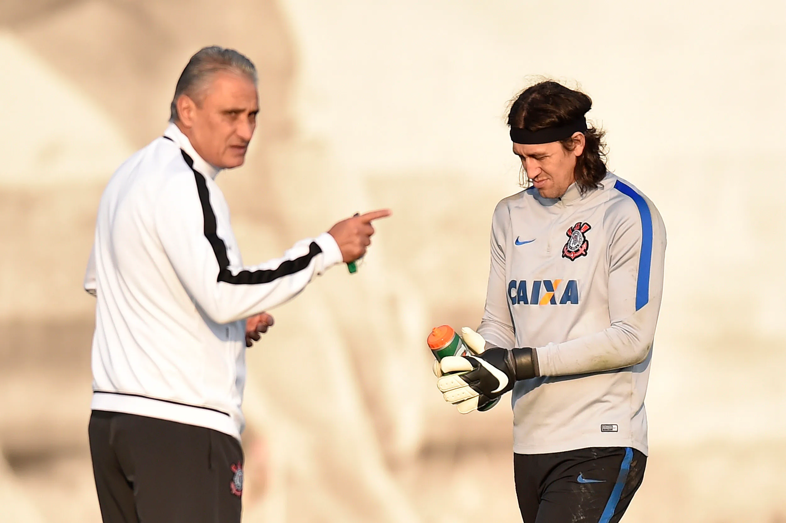 Tite e Cássio trabalharam juntos no Corinthians. Foto: Mauro Horita/AGIF