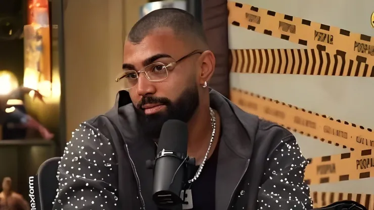 Gabigol em entrevista. Reprodução - Pod Pah