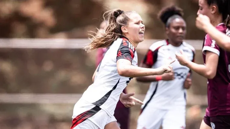 Brendha, atacante do Flamengo, na Copinha Feminina