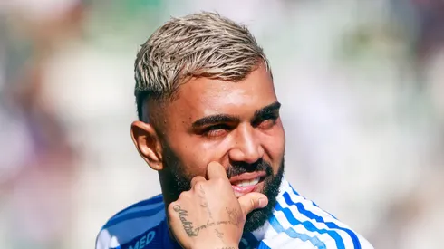 Gabigol durante partida diante do Juventude, em Caxias. Foto: Luiz Erbes/AGIF