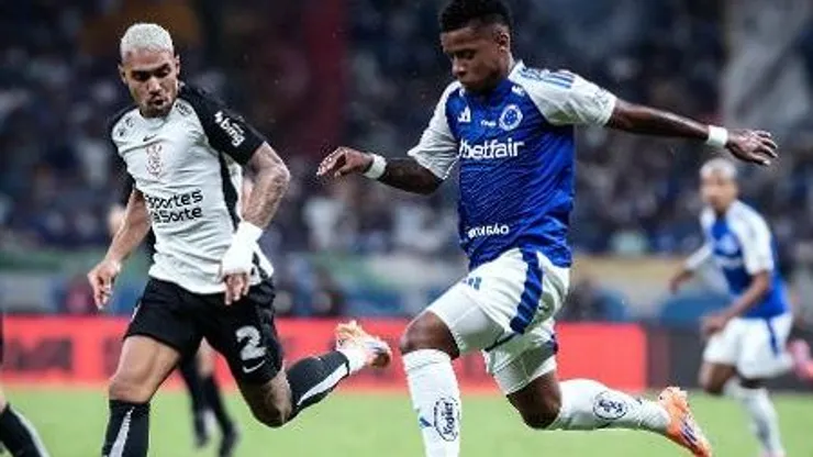 Arroyo volta a provocar Matheuzinho, do Corinthians, após rivalidade pela Copa do Brasil: "Meu filho". Foto: Gustavo Aleixo/Cruzeiro