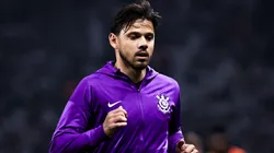 Romero jogador do Corinthians durante aquecimento antes da partida contra o Novorizontino no estadio Arena Corinthians pelo campeonato Copa Do Brasil 2025. Foto: Fabio Giannelli/AGIF