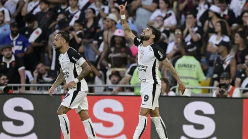 Yuri Alberto jogador do Corinthians comemora seu gol durante partida contra o Vasco. Foto: Alexandre Loureiro/AGIF