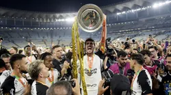 RJ - RIO DE JANEIRO - 21/12/2025 - COPA DO BRASIL 2025, VASCO X CORINTHIANS - jogadores do Corinthians comemoram o titulo contra o Vasco no estadio Maracana pelo campeonato Copa Do Brasil 2025. Foto: Alexandre Loureiro/AGIF