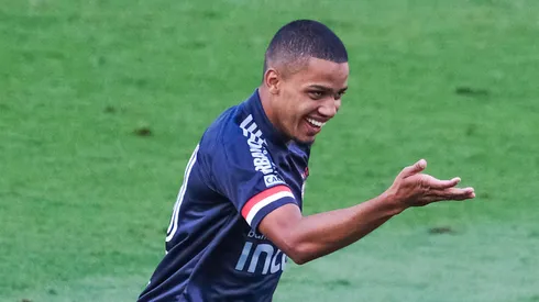 SP - Sao Paulo - 06/09/2020 - BRASILEIRO A 2020, SAO PAULO X FLUMINENSE - Brenner jogador do Sao Paulo comemora seu gol durante partida contra o Fluminense no estadio Morumbi pelo campeonato Brasileiro A 2020. Foto: Marcello Zambrana/AGIF