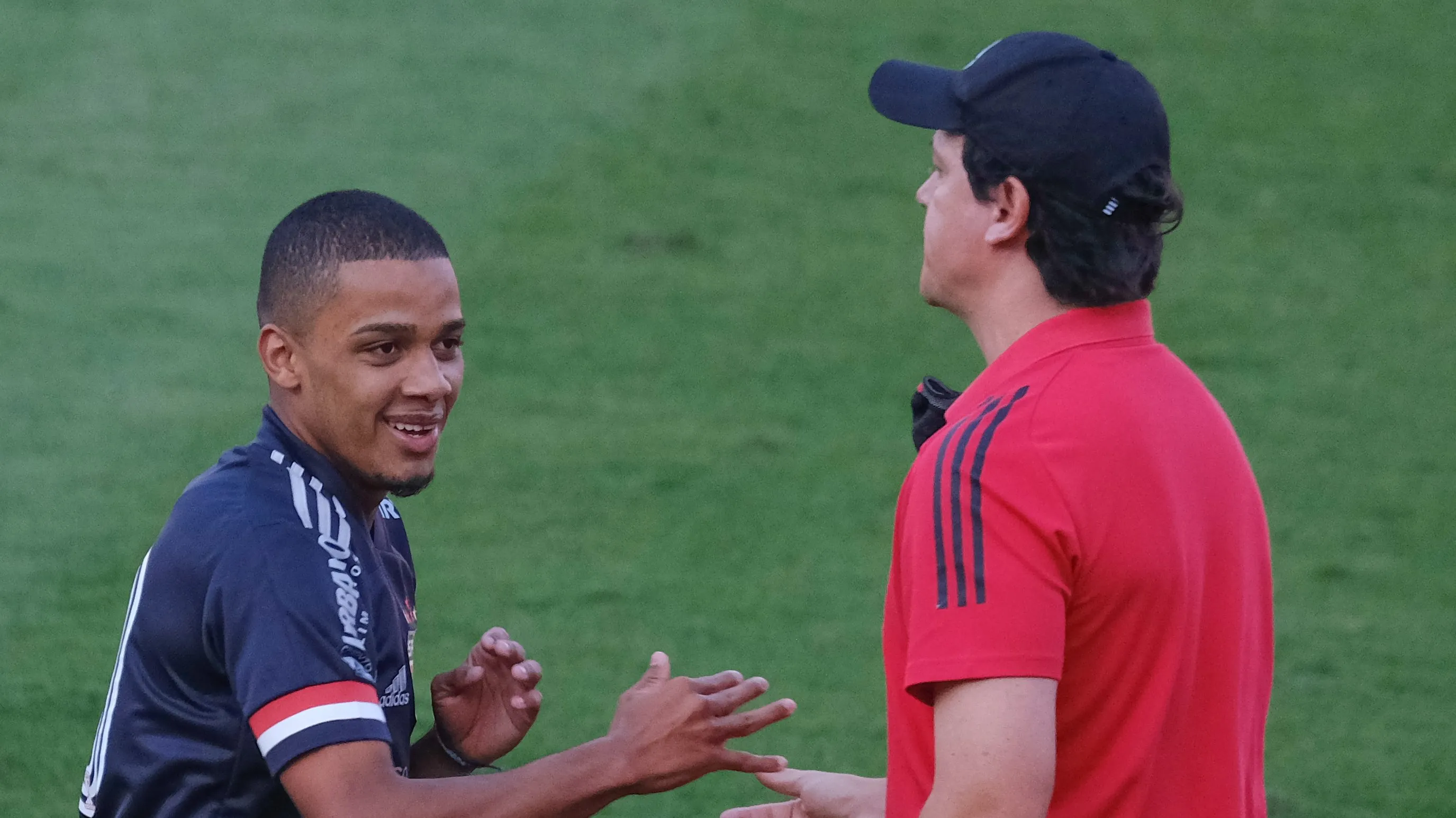 SP – Sao Paulo – 06/09/2020 – BRASILEIRO A 2020, SAO PAULO X FLUMINENSE – Brenner jogador do Sao Paulo comemora seu gol com Fernando Diniz tecnico da sua equipe durante partida contra o Fluminense no estadio Morumbi pelo campeonato Brasileiro A 2020. Foto: Marcello Zambrana/AGIF