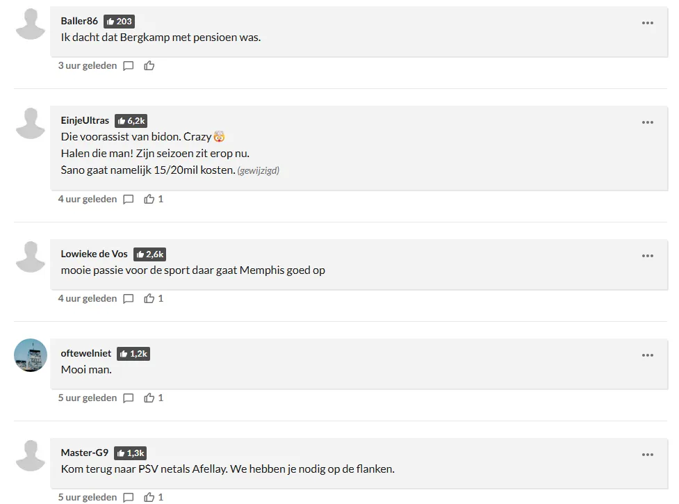 “Pensei que Bergkamp tivesse se aposentado“, diz um holandês sobre Breno Bidon, enquanto outro torcedor pediu a contratação do meia do Corinthians: “Que loucura” – Foto: Reprodução
