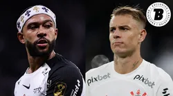 Memphis Depay e Róger Guedes. Fotos: Fabio Giannelli/AGIF e Miguel Schincariol/Getty Images