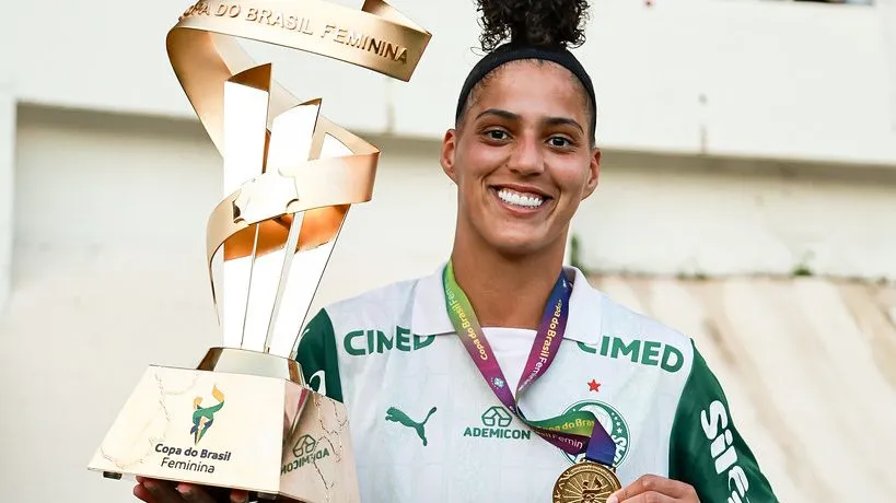 Amanda Gutierres, atacante do Palmeiras, na final da Copa do Brasil Feminina