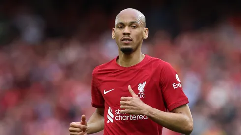 Fabinho quando estava atuando no Liverpool na Premier League. Foto: Alex Livesey/Getty Images