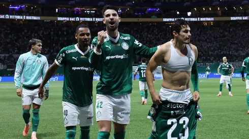 Veiga comemora gol diante da LDU. Photo by Alexandre Schneider/Getty Images