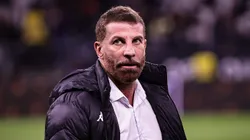 Pedrinho presidente do Vasco durante partida contra o Corinthians no estadio Arena Corinthians pelo campeonato Copa Do Brasil 2025. Foto: Fabio Giannelli/AGIF