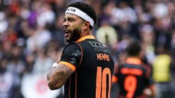 Memphis Depay, jogador do Corinthians durante partida contra o Ceara no estadio Arena Corinthians pelo campeonato Brasileiro A 2025. Foto: Fabio Giannelli/AGIF