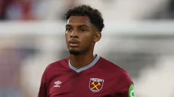 Luís Guilherme durante jogo diante do Tottenham. Foto: Richard Pelham/Getty Images