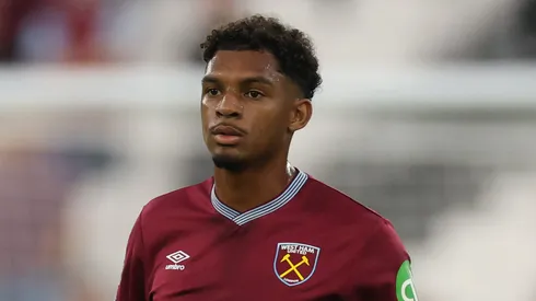 Luís Guilherme durante jogo diante do Tottenham. Foto: Richard Pelham/Getty Images