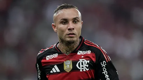 Everton Cebolinha em campo pelo Flamengo. Foto: Thiago Ribeiro/AGIF