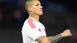 SP - BRAGANCA PAULISTA - 09/08/2025 - BRASILEIRO A 2025, BRAGANTINO X INTERNACIONAL - Alan Benitez jogador do Internacional durante partida contra o Bragantino no estadio Cicero De Souza Marques pelo campeonato Brasileiro A 2025. Foto: Anderson Romao/AGIF