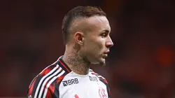 Everton Cebolinha jogador do Flamengo durante partida contra o Internacional no estadio Beira-Rio pelo campeonato Copa Libertadores 2025. Foto: Maxi Franzoi/AGIF