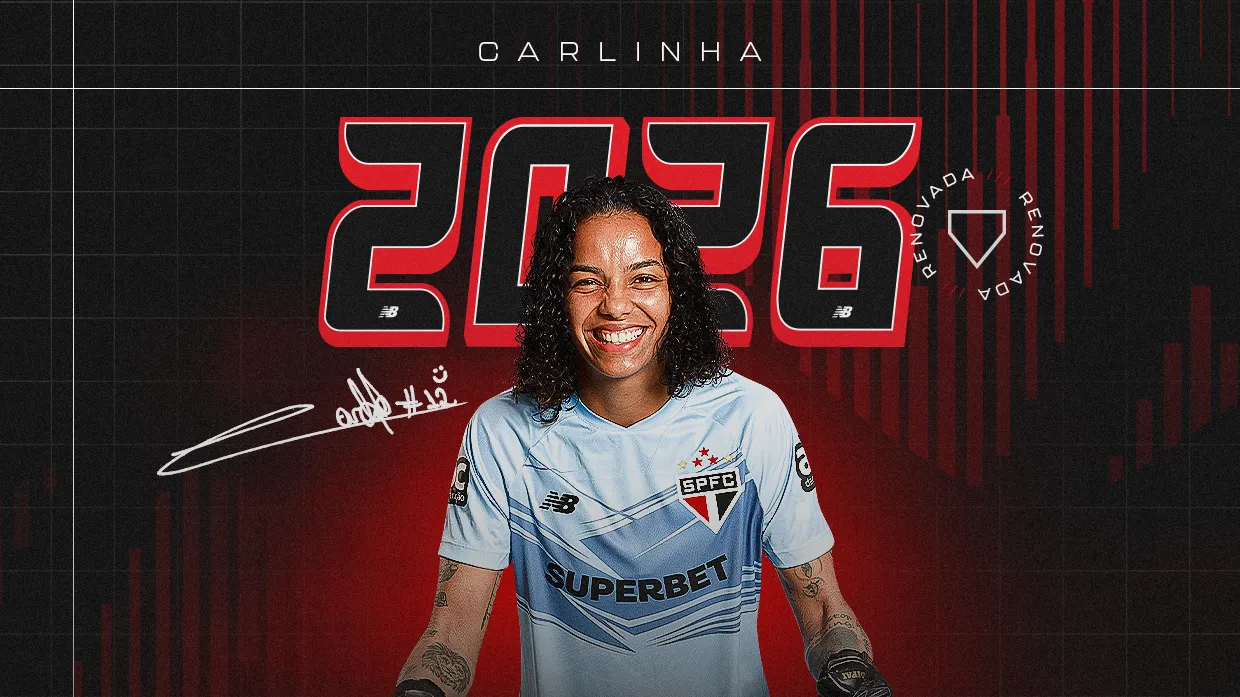 Anúncio da goleira Carlinha pelo São Paulo