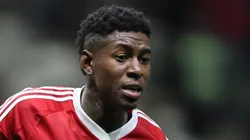 Vitao jogador do Internacional durante partida contra o Atletico-MG no estadio Arena MRV pelo campeonato Brasileiro A 2025. Foto: Gilson Lobo/AGIF