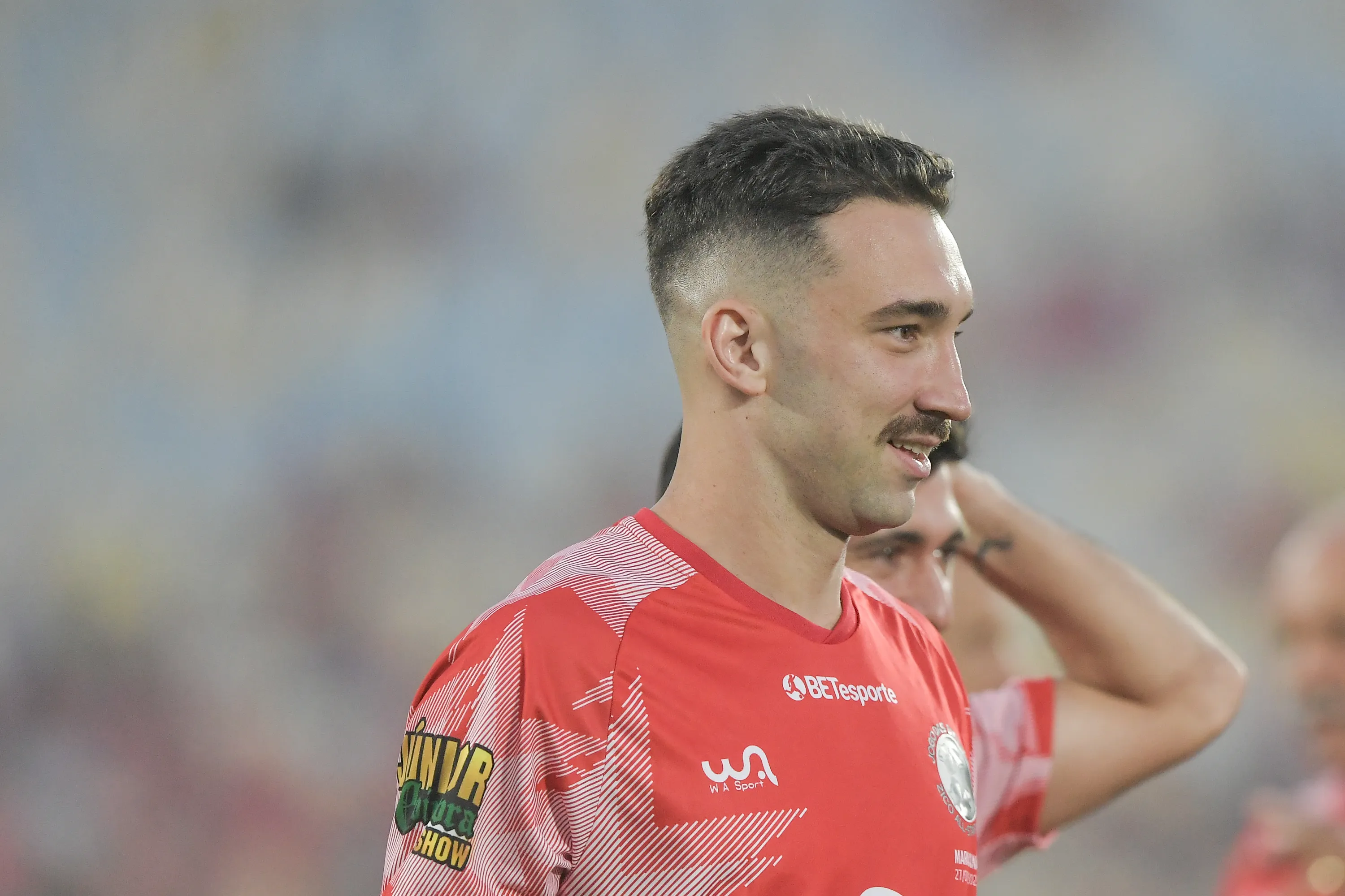 RJ – RIO DE JANEIRO – 27/12/2025 – JOGO DAS ESTRELAS 2025, ZICO ALL STAR GAME – Leo Ortiz jogador do time Vermelho durante partida contra o time branco no estadio Maracana pelo Jogo das Estrelas – Zico All Star Game 2025 Foto: Thiago Ribeiro/AGIF