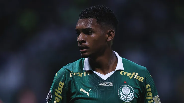 Luis Guilherme jogador do Palmeiras durante partida contra o Liverpool - URU no estadio Arena Allianz Parque pelo campeonato Copa Libertadores 2024. Foto: Ettore Chiereguini/AGIF