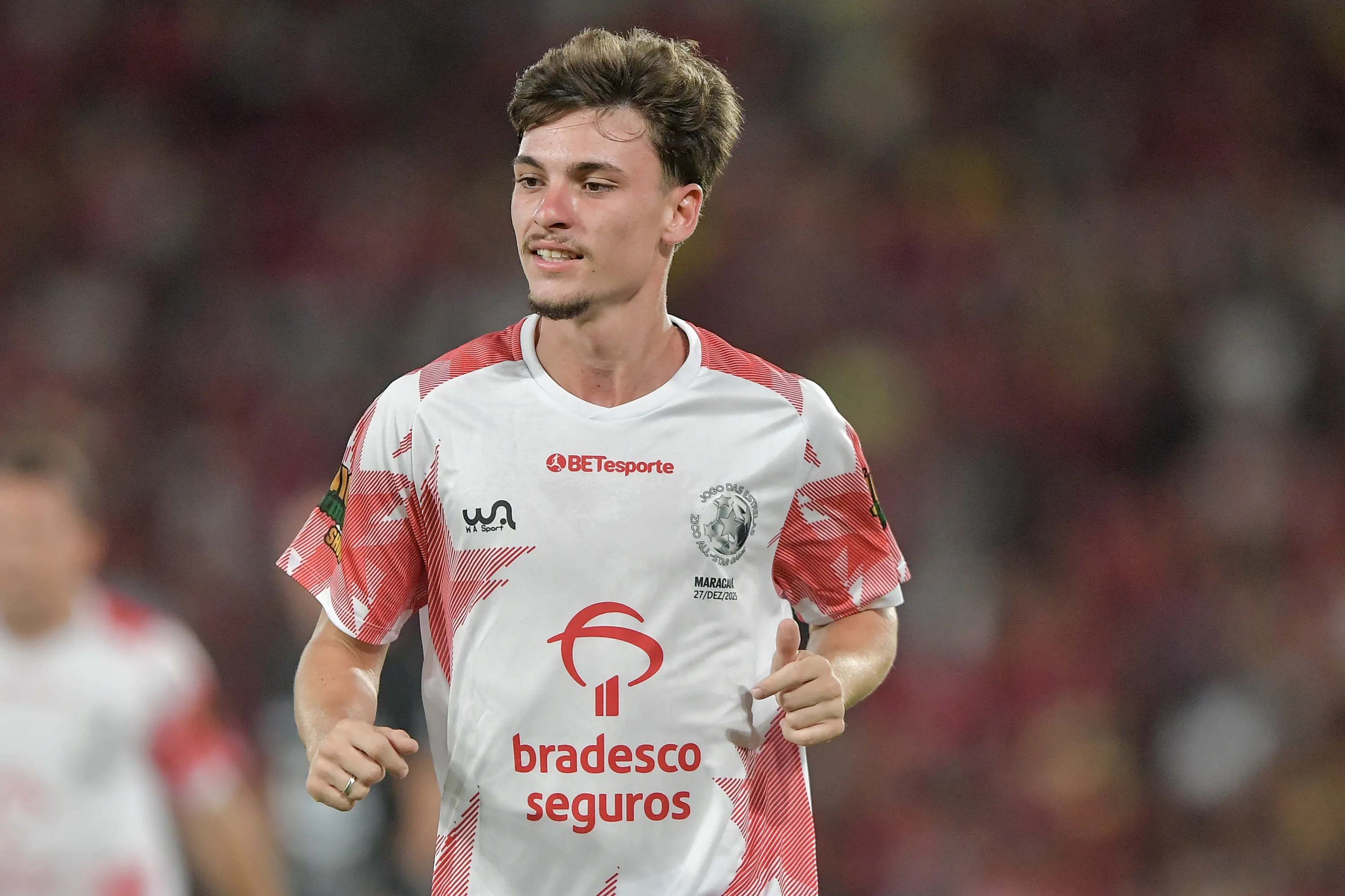 Breno Bidon jogador do time Branco durante partida contra o time vermelho no Maracanã pelo Jogo das Estrelas. Foto: Thiago Ribeiro/AGIF