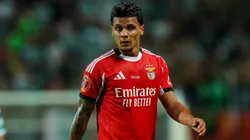 Richard Ríos pelo Benfica. (Photo by Gualter Fatia/Getty Images)