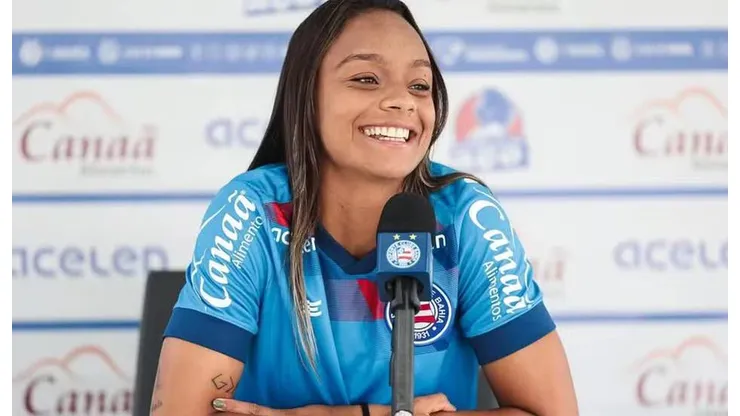 Ju Oliveira, jogadora do Bahia. Foto: Reprodução/Instagram