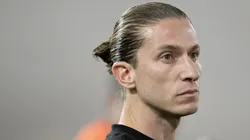 Filipe Luis renovou seu contrato com o Mengo. Foto: Alexandre Loureiro/AGIF