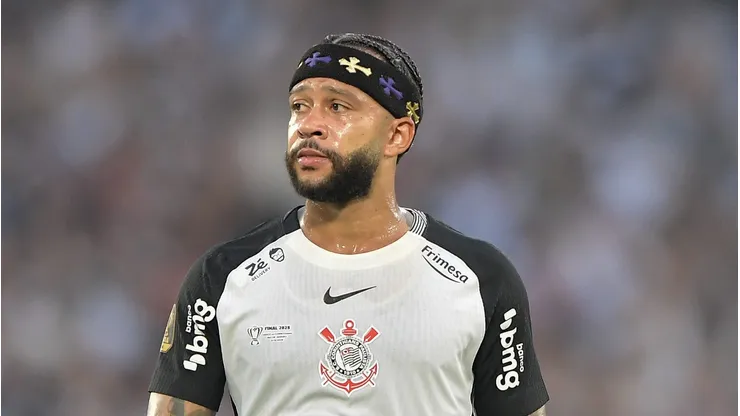 Memphis Depay jogador do Corinthians durante partida contra o Vasco. Foto: Thiago Ribeiro/AGIF