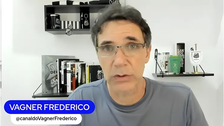 Vagner Frederico, setorista do Santos, traz bastidores da nova contratação chegando ao Peixe - Foto: Reprodução/YouTube