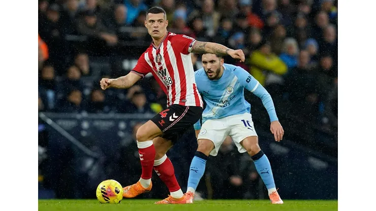Jogadores do Manchester City buscam manter sequência de oito vitórias consecutivas contra o Sunderland | Crédito: Alamy Live News
