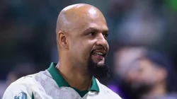 Felipe Melo ex jogador do Palmeiras antes da partida contra o Corinthians no estadio Arena Allianz Parque pelo campeonato Copa Do Brasil 2025