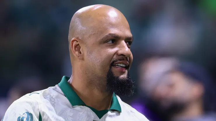 Felipe Melo ex jogador do Palmeiras antes da partida contra o Corinthians no estadio Arena Allianz Parque pelo campeonato Copa Do Brasil 2025