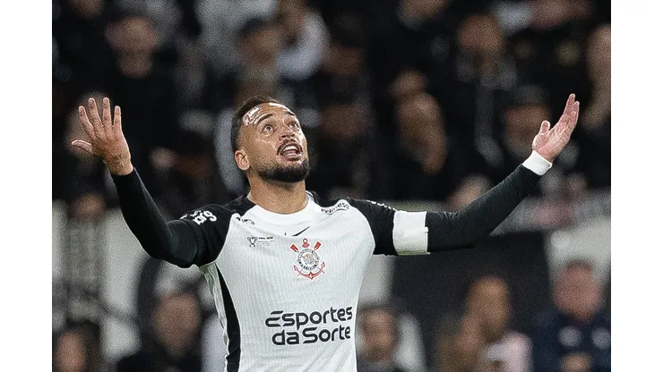 Maycon jogador do Corinthians lamenta durante partida contra o Vasco no estadio Arena Corinthians pelo campeonato Copa Do Brasil 2025. Foto: Joisel Amaral/AGIF