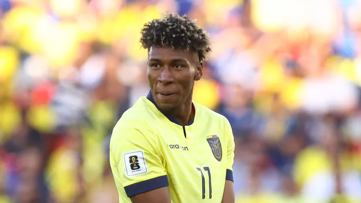 Kevin Rodríguez, atacante da Seleção Equatoriana e do do Royale Union Saint-Gilloise - Foto: Franklin Jacome/Getty Images