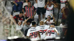 Ferreirinha jogador do São Paulo comemora seu gol durante partida contra o Flamengo. Foto: Mauricio De Souza/AGIF