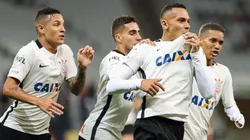 Leo Jaba, ex-jogador do Corinthians, comemora seu gol durante partida contra o Linense pelo Campeonato Paulista 2017 na Arena Corinthians. Foto: Marcello Zambrana/AGIF