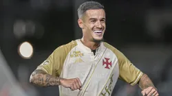 Philippe Coutinho, jogador do Vasco, comemora gol durante partida contra o Bahia no estadio Sao Januario pelo campeonato Brasileiro A 2025. Foto: Thiago Ribeiro/AGIF