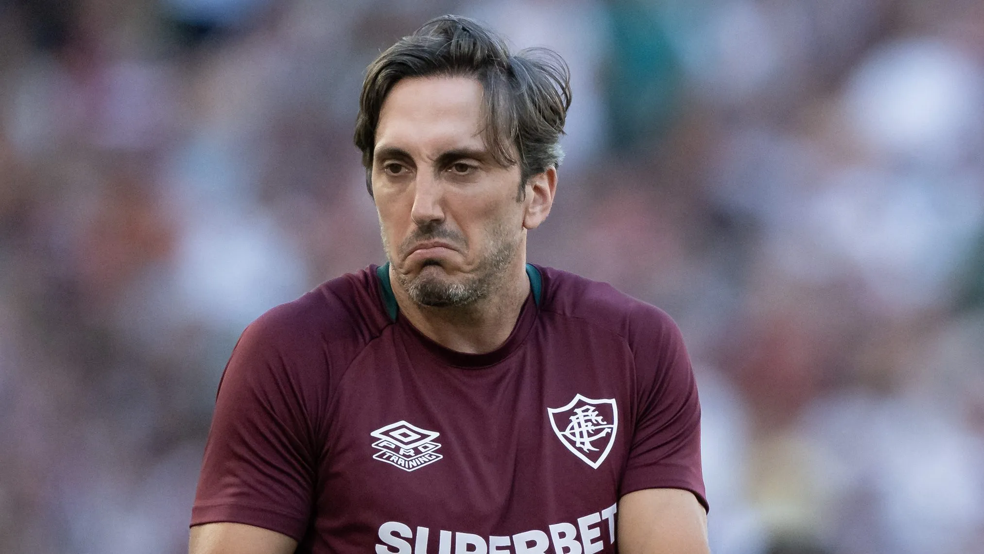 Zubeldía no Fluminense. Foto: Jorge Rodrigues/AGIF