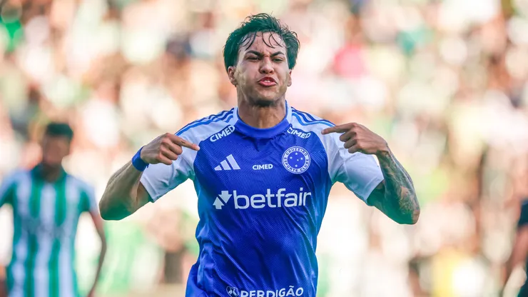 Kaio Jorge jogador do Cruzeiro comemora seu gol durante partida contra o Juventude