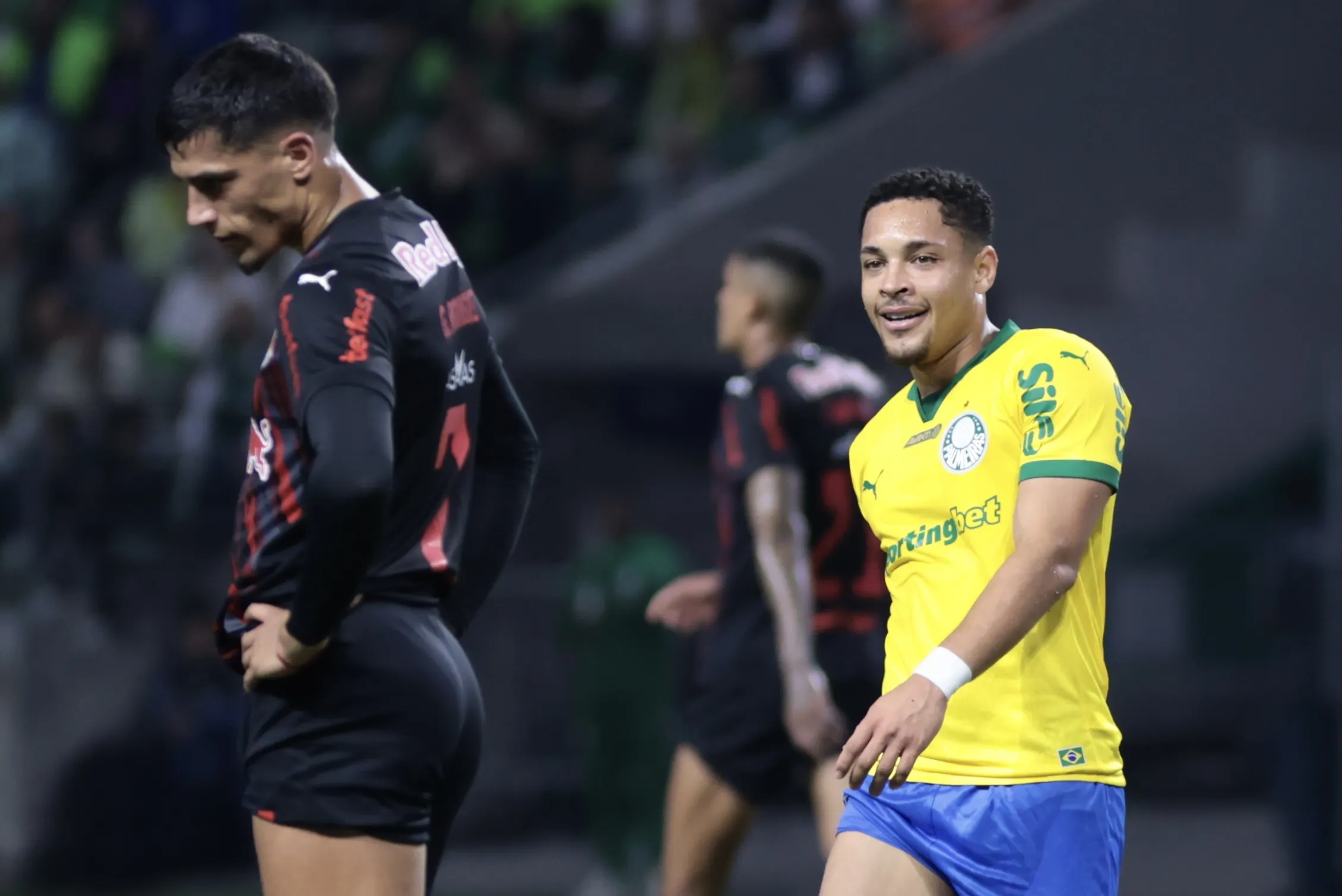 Palmeiras venceu o Bragantino de virada nos dois turnos do Brasileirão. Foto: Marcello Zambrana/AGIF