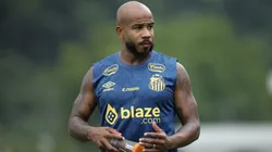 Patrick durante treino nos tempos de Santos. Foto: Reinaldo Campos/AGIF