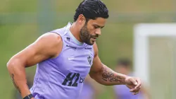 Hulk em reapresentação no CT do Galo. Foto: Pedro Souza / Atlético