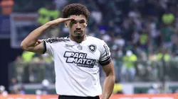 Adryelson ex-jogador do Botafogo comemora seu gol durante partida contra o Palmeiras. Foto: Marcello Zambrana/AGIF